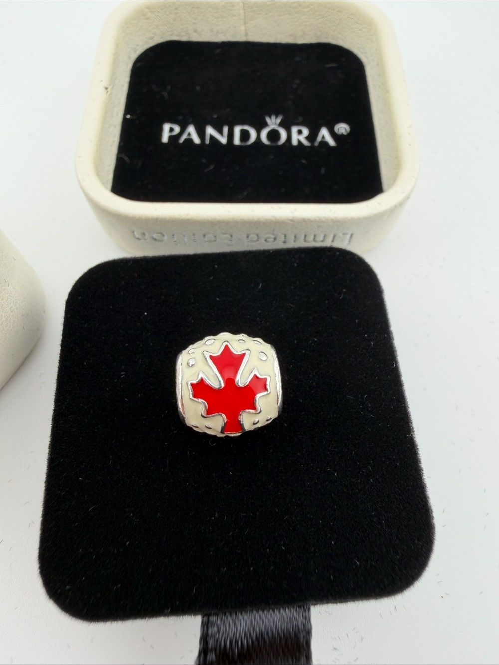Pandora Rare Limited Edition Red Maple Leaf Charm